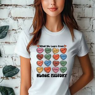 En Tri-matière T-shirt « Apprendre de l'histoire noire »