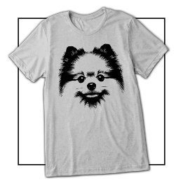 En Tri-matière T-shirt Art Pop pour les Amoureux de Pomméranie