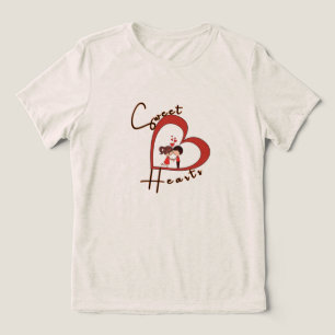 En Tri-matière T-shirt assorti pour couples "Sweet Hearts" - Sain
