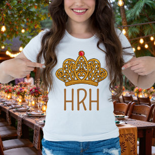 En Tri-matière T-shirt au monogramme de la couronne de la reine
