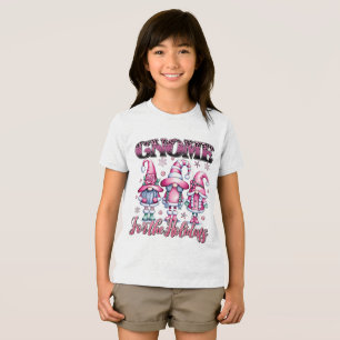 En Tri-matière T-shirt aux lutins de Noël mignons