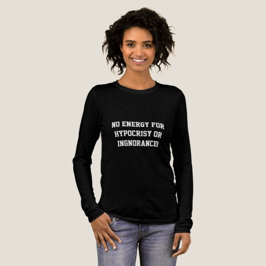 En Tri-matière T-shirt avec citation (Recto complet)
