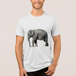 En Tri-matière T-shirt avec un éléphant