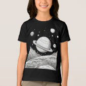 En Tri-matière T-shirt aventure spatiale pour enfants (Recto)