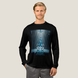 En Tri-matière T-shirt basique tri-mélange pour hommes