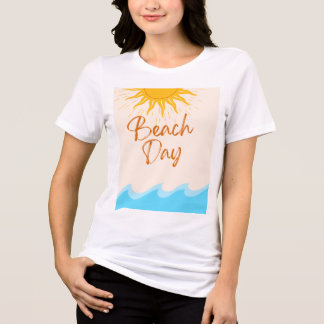 En Tri-matière T-Shirt Beach Day | Tee Summer Sun Waves