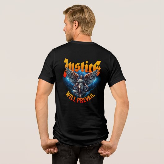 En Tri-matière T-shirt Bella+Canvas (Verso intégral)