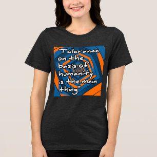En Tri-matière T-shirt Bella+Canvas pour femmes, Blac solide