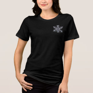 En Tri-matière T-shirt Bella+Canvas pour femmes, Blac solide