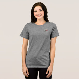 En Tri-matière T-Shirt BELLA WOMENS FLEURS DESIGN STYLE