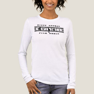 En Tri-matière T-shirt blanc à manches longues Kitty Appeal & Fil