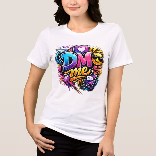 En Tri-matière T-shirt blanc pour femmes (Recto)