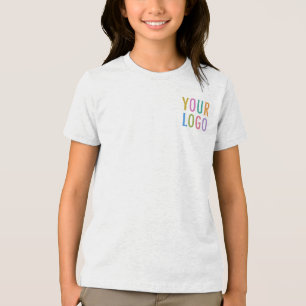 En Tri-matière T-shirt blanc pour filles de qualité supérieure av