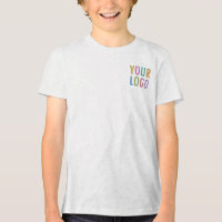 T-shirt blanc Premium Boys Logo de l'entreprise pe