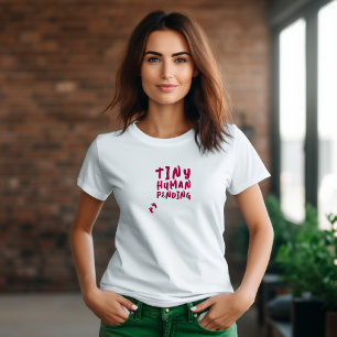 En Tri-matière T-Shirt bordeaux empreinte de grossesse humoristiq