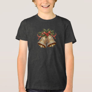 En Tri-matière T-shirt Boys Bells Gold Christmas