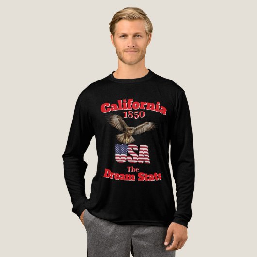 En Tri-matière T-Shirt California 1850 (Recto complet)
