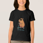 En Tri-matière T-Shirt Capybara Scooter Vibes Drôle et Cool (Recto)