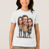 En Tri-matière T-shirt caricature (Recto)