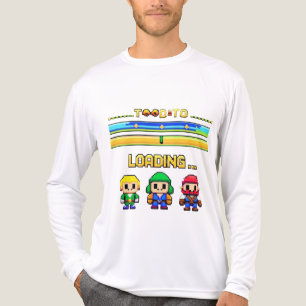 En Tri-matière T-Shirt Chargement de Jeu Rétro Pixel – Personnage