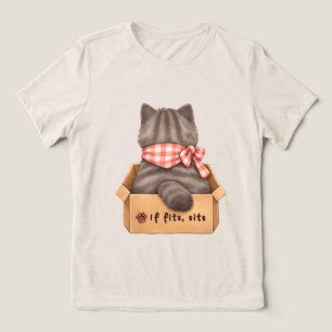En Tri-matière T-Shirt Chat dans la Boîte