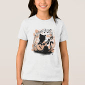 En Tri-matière T-shirt - Chat noir (Recto)
