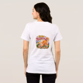 En Tri-matière T-Shirt Chat Restez Pawsitive | (Verso intégral)