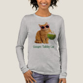 En Tri-matière T-shirt chat roux tabby (Recto)