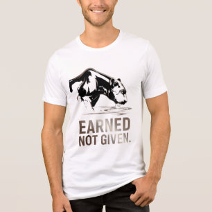 En Tri-matière T-Shirt Citation Motivant Gym Panther