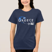 En Tri-matière T-shirt code aéroport Grèce (Recto)