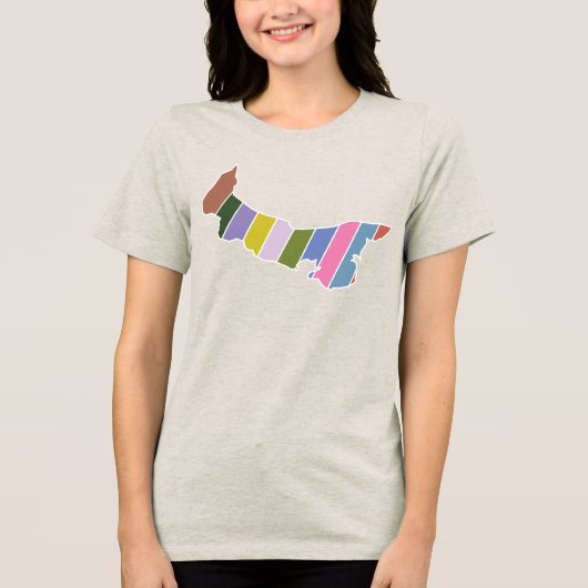 En Tri-matière T-shirt couleur PEI (Recto)