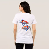 En Tri-matière T-shirt couleur poisson rouge (Verso intégral)