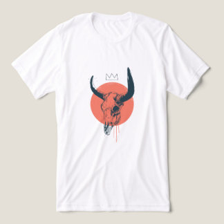 En Tri-matière T-shirt crâne taureau