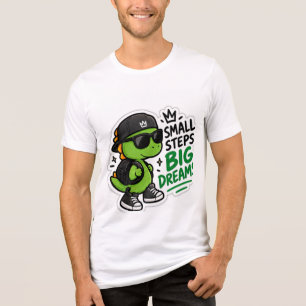 En Tri-matière T-shirt Cute Green Monster Gros Rêve