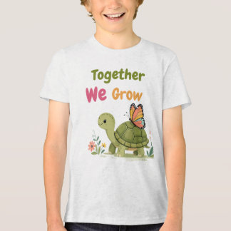 En Tri-matière T-shirt Cute Turtle et Papillon Ensemble Nous Gran