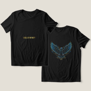 En Tri-matière T-Shirt Cyberpunk Néon Aigle Glitch