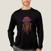 En Tri-matière T-shirt d'art de méduse psychédélique (Recto)