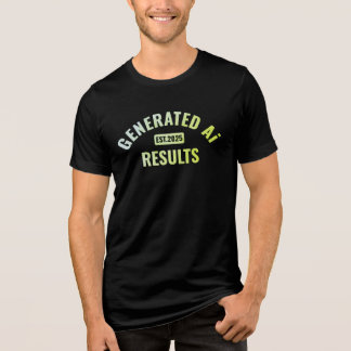 En Tri-matière T-shirt d'art texte avec design simple et propre