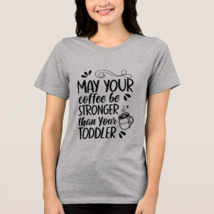 En Tri-matière T-shirt de café pour parents de tout-petit drôle -