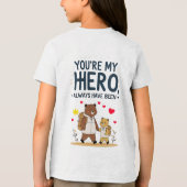 En Tri-matière T-Shirt de Citation de mon héros (Verso)