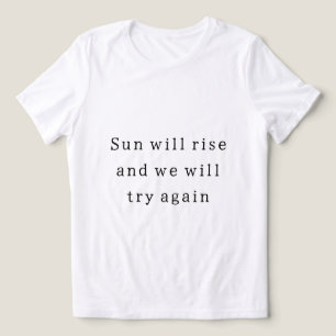 En Tri-matière T-shirt de citation de motivation de la vie