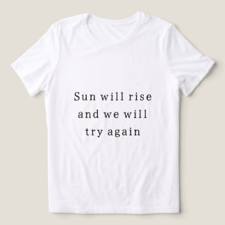 En Tri-matière T-shirt de citation de motivation de la vie
