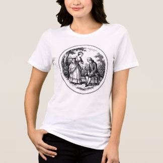 En Tri-matière T-shirt de couple qui se dispute