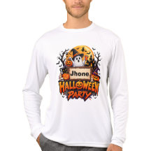 T-Shirt de fête d'Halloween personnalisé | Nom per