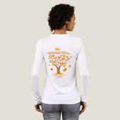 En Tri-matière T-shirt de Gratitude de Thanksgiving Tree Bella+Ca (Verso complet)