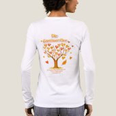 En Tri-matière T-shirt de Gratitude de Thanksgiving Tree Bella+Ca (Verso)