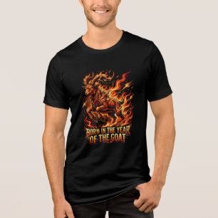 En Tri-matière T-Shirt de la Chèvre de Feu 2027 Anniversaire de N