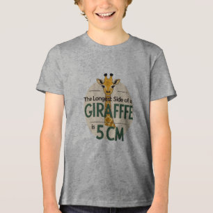 En Tri-matière T-shirt de la Giraffe drôle