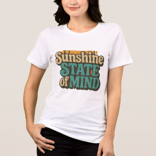 En Tri-matière T-shirt de l'État du Soleil, Maillot de vacances r