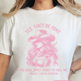 En Tri-matière T-shirt de lutte contre le cancer, survivante du c